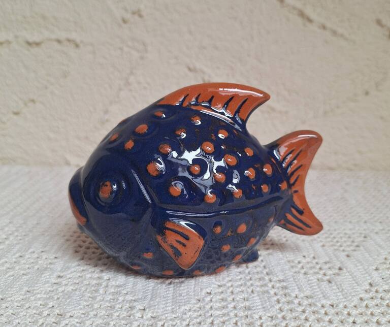Skarbonka Ryba Ceramiczna Expertic Gräfenroda NRD Vintage