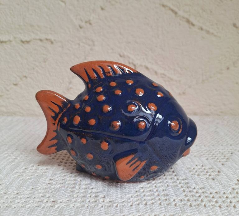 Skarbonka Ryba Ceramiczna Expertic Gräfenroda NRD Vintage