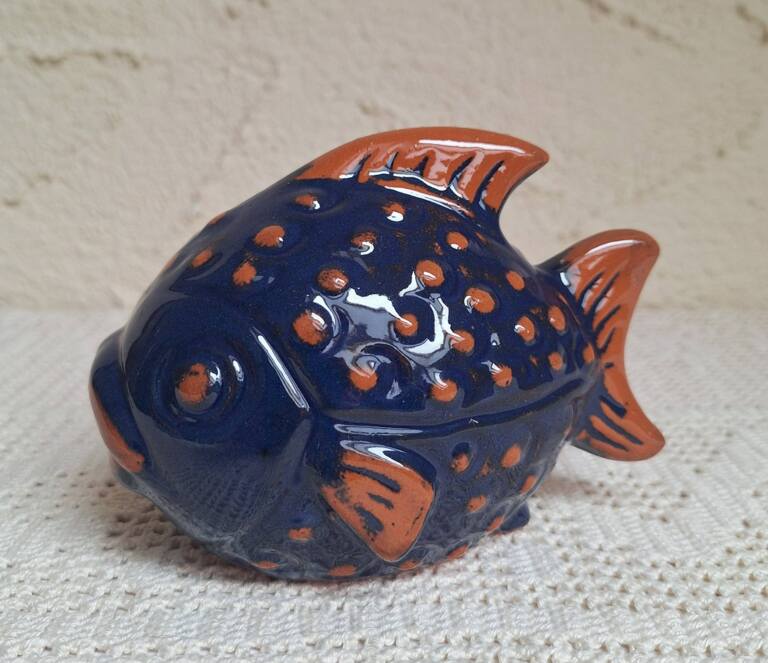 Skarbonka Ryba Ceramiczna Expertic Gräfenroda NRD Vintage